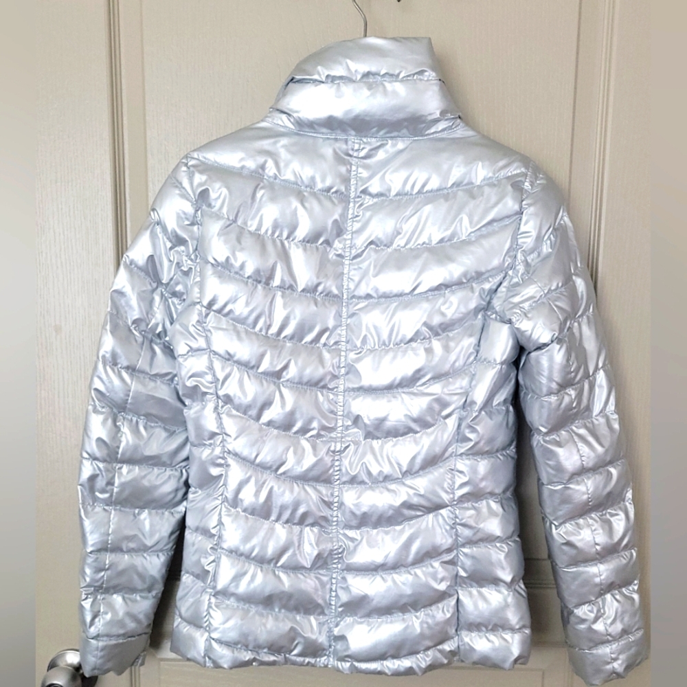 Gap - Silver Lightweight Puffer Jacket Coldcontro… - image 3